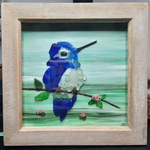 Kingfisher Sea Glass Picture